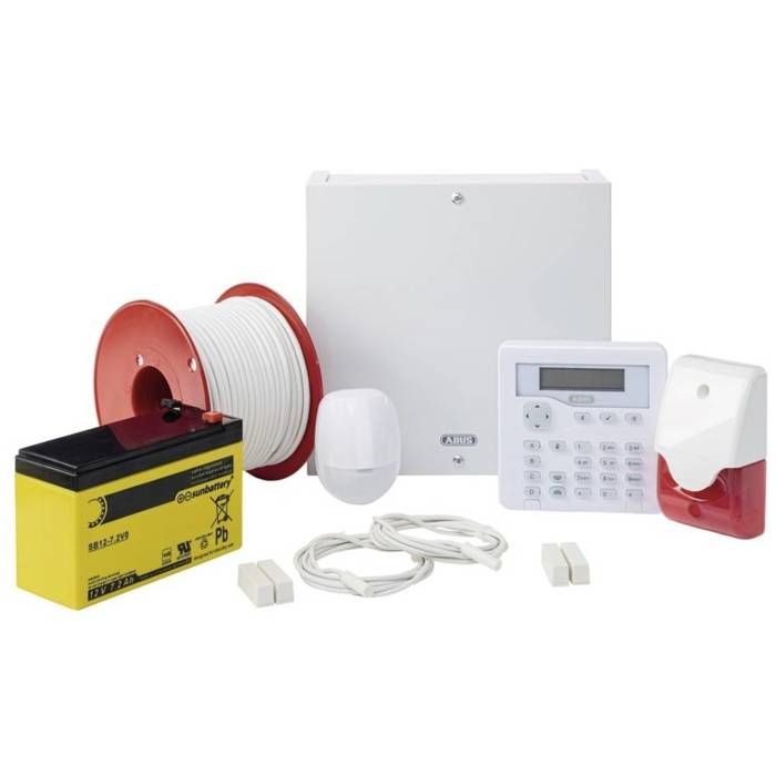 ABUS AZAA10100 Terxon SX Alarmsystem-Set, kabelgebundene Alarmzonen, 8 Zonen, 1x manipulationssichere Zone – Bild 2