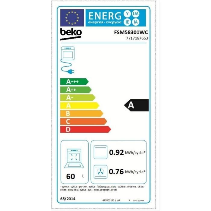BEKO Induktionskochfeld – FSM58301WC – 3 Kochzonen – 0,92 kWh/Zyklus – 50 cm – Bild 3